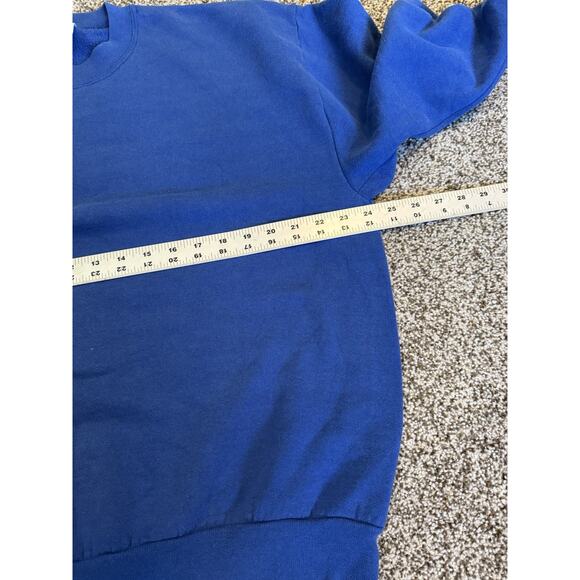 Vintage Jerzees Blue Sweatshirt Men’s XL Pullover Made in USA Cotton - Picture 5 of 7